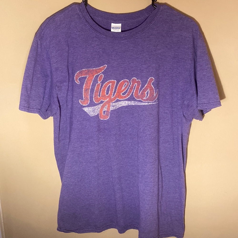 Clemson Tigers Baseball Style Comfort Color Tee
